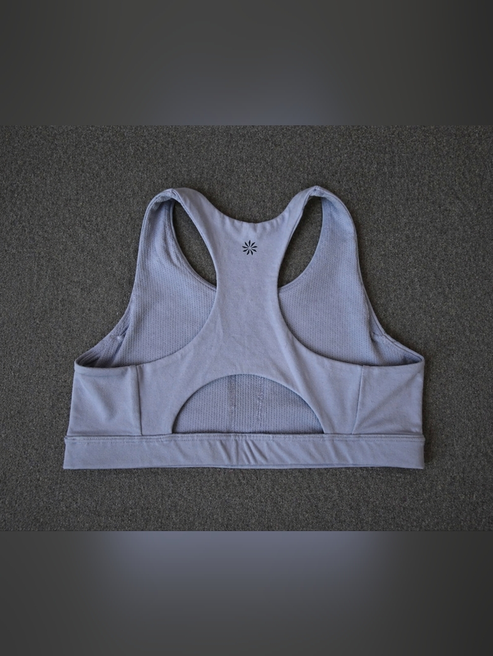 Athleta Girl Sports Bra Lavender Racerback Size L 12 Athletic Activewear - Picture 3 of 4